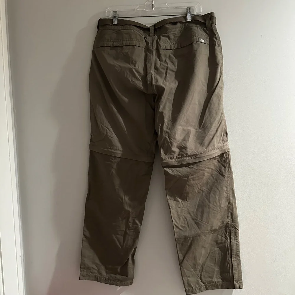 The North Face Mens Convertible Zip Off Pants‎ Khaki Size 36